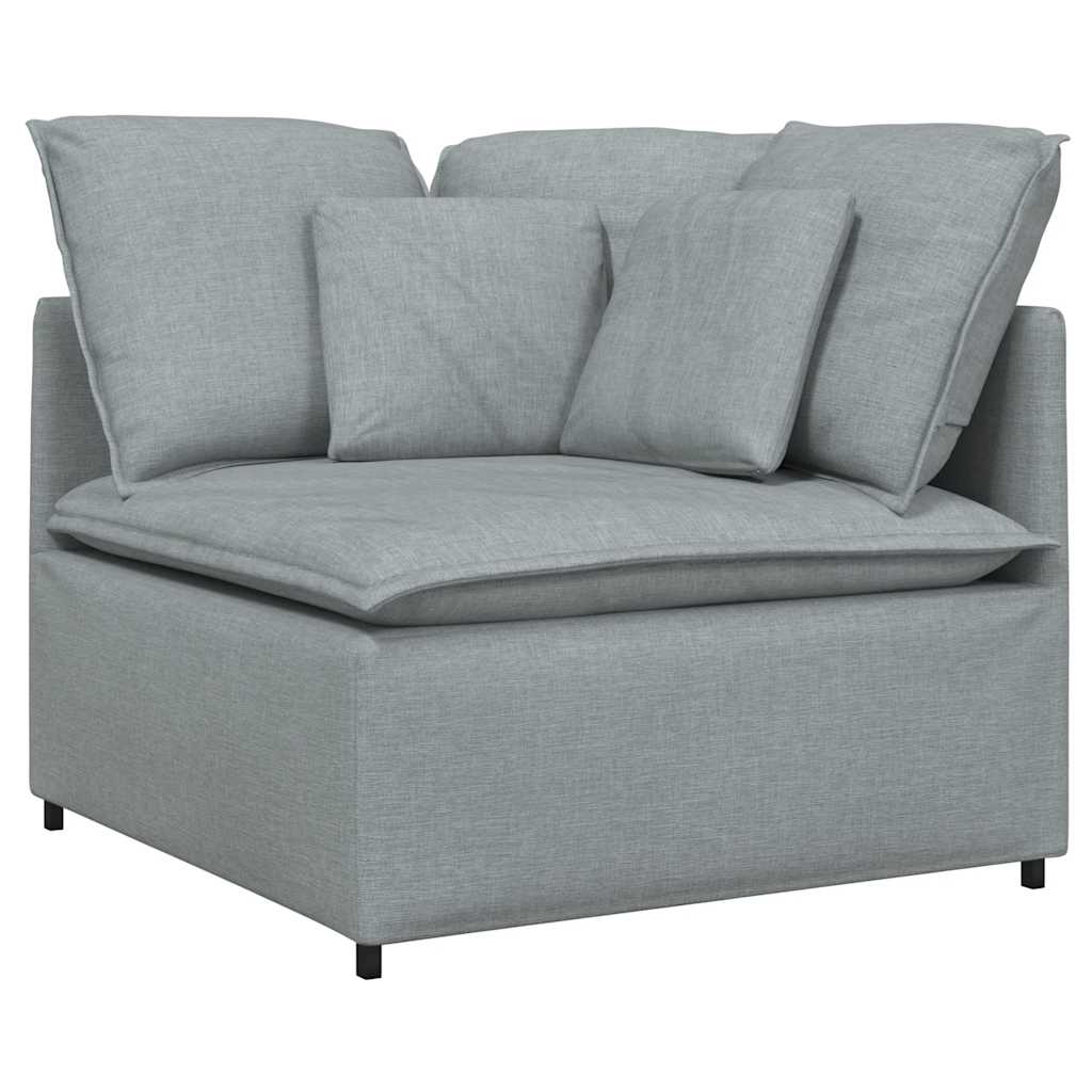 vidaXL Canapea modulară cu perne, gri deschis, textil vidaXL Canapea modulară cu perne, gri deschis, textil
