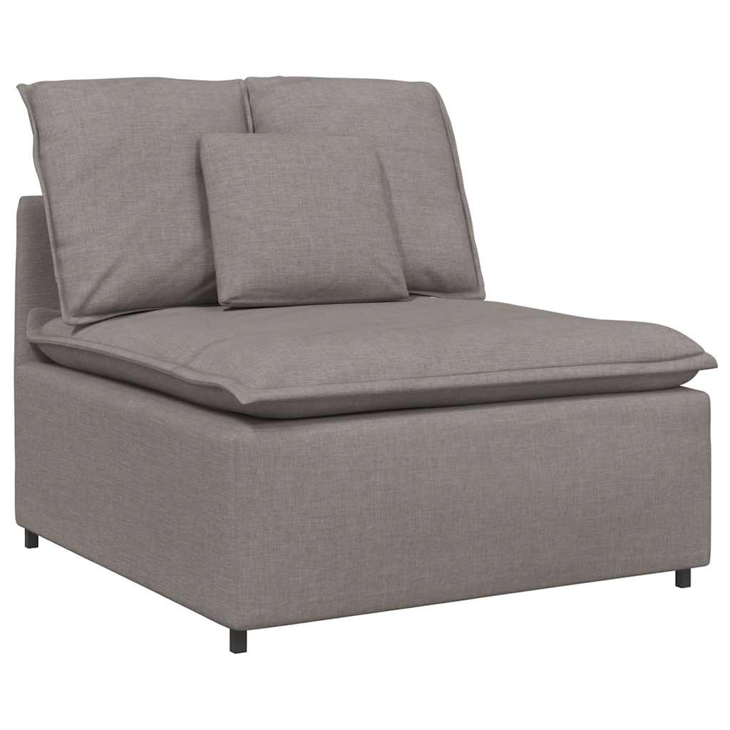 vidaXL Canapea modulară cu perne, gri taupe, textil