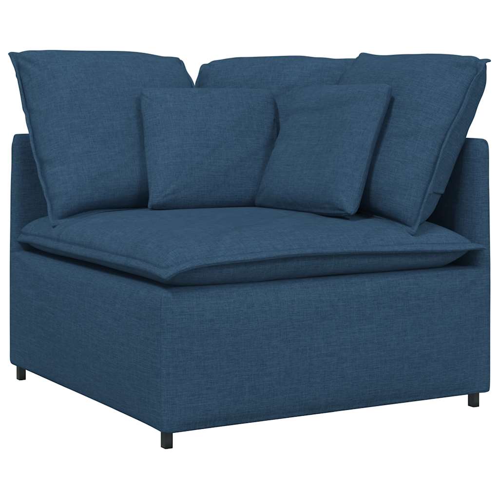 vidaXL Canapea modulară cu perne, albastru, textil vidaXL Canapea modulară cu perne, albastru, textil