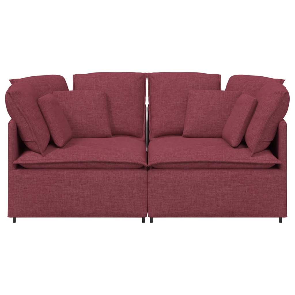 vidaXL Canapea modulară cu perne, roșu vin, textil vidaXL Canapea modulară cu perne, roșu vin, textil
