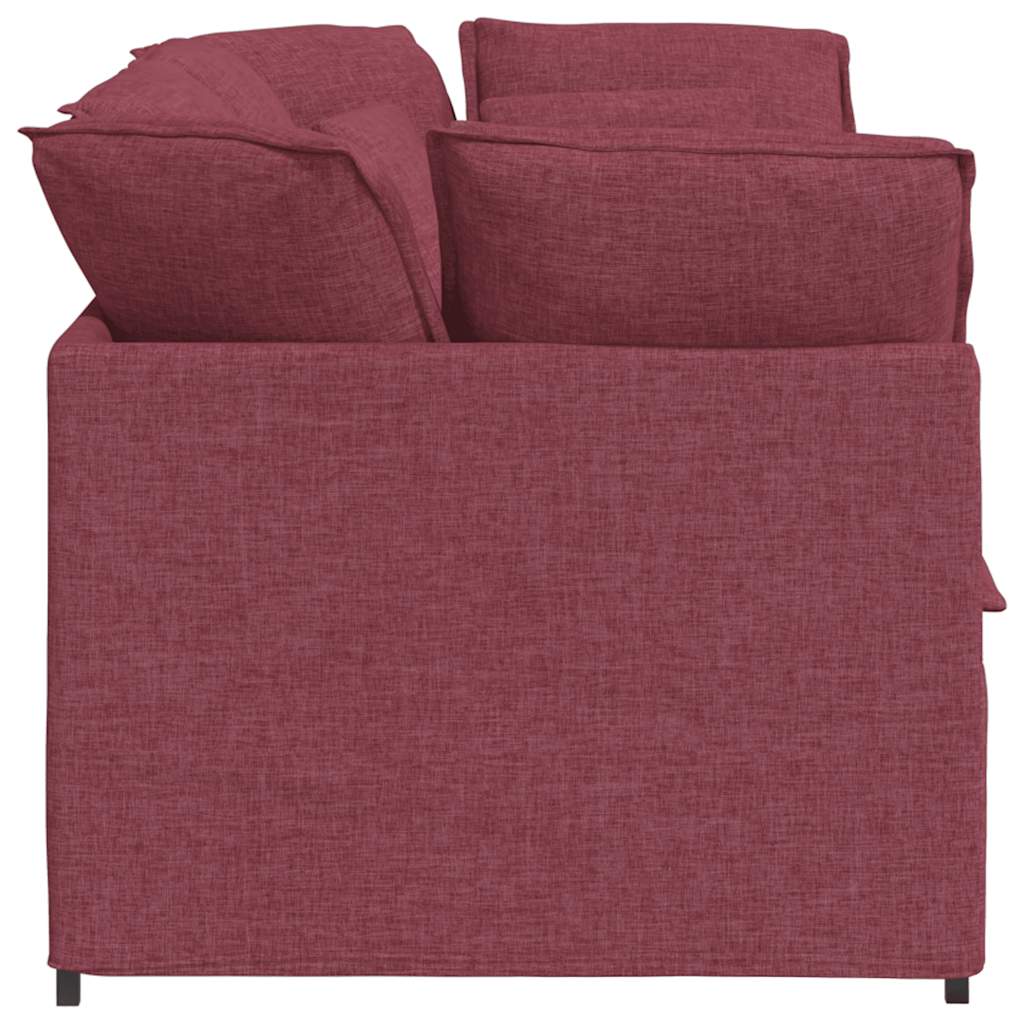 vidaXL Canapea modulară cu perne, roșu vin, textil vidaXL Canapea modulară cu perne, roșu vin, textil