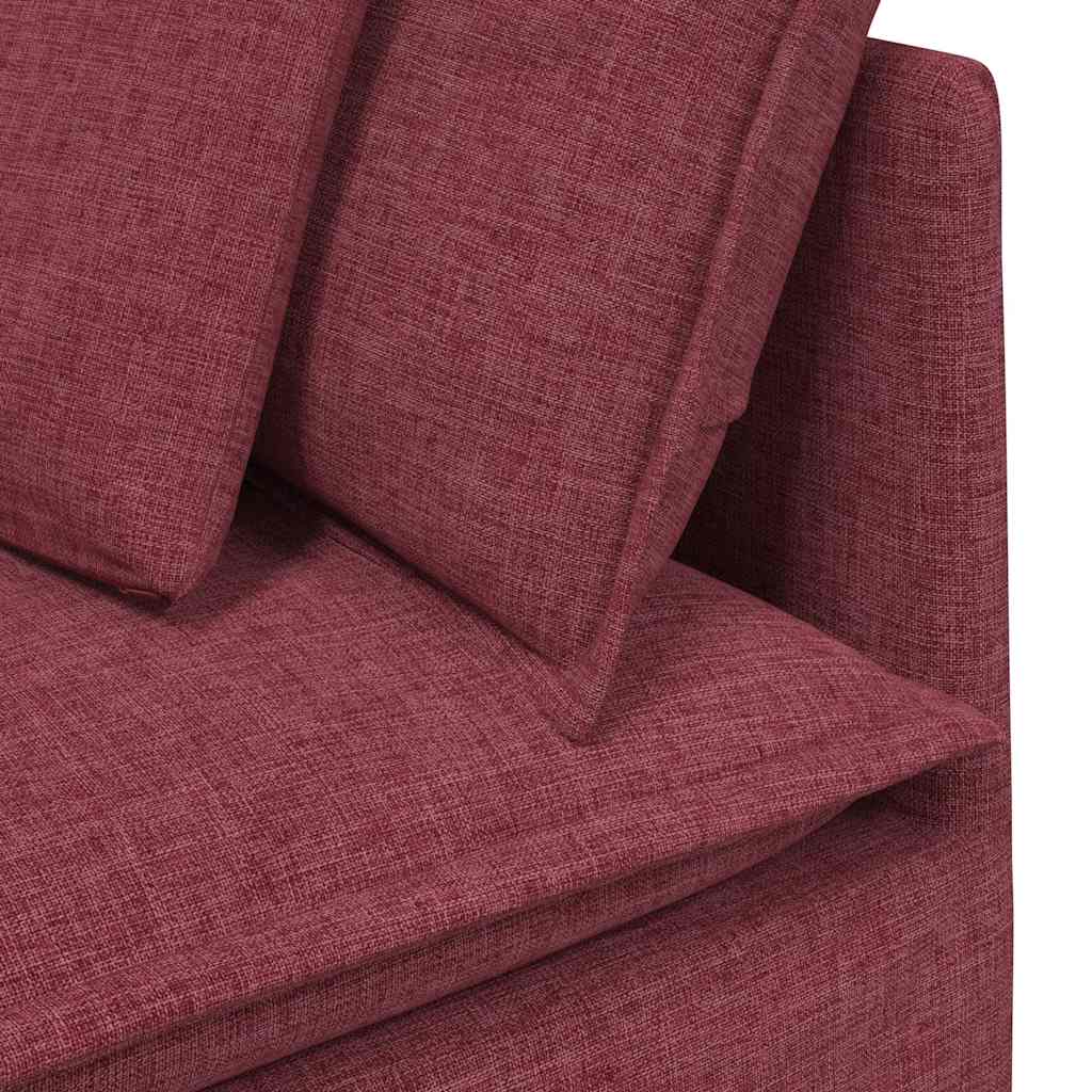 vidaXL Canapea modulară cu perne, roșu vin, textil vidaXL Canapea modulară cu perne, roșu vin, textil