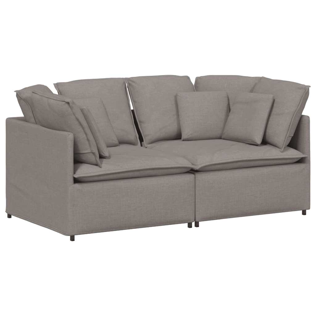 vidaXL Canapea modulară cu perne, gri taupe, textil vidaXL Canapea modulară cu perne, gri taupe, textil