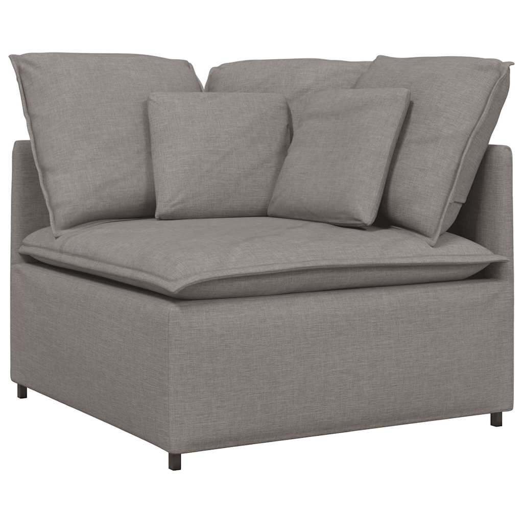 vidaXL Canapea modulară cu perne, gri taupe, textil vidaXL Canapea modulară cu perne, gri taupe, textil