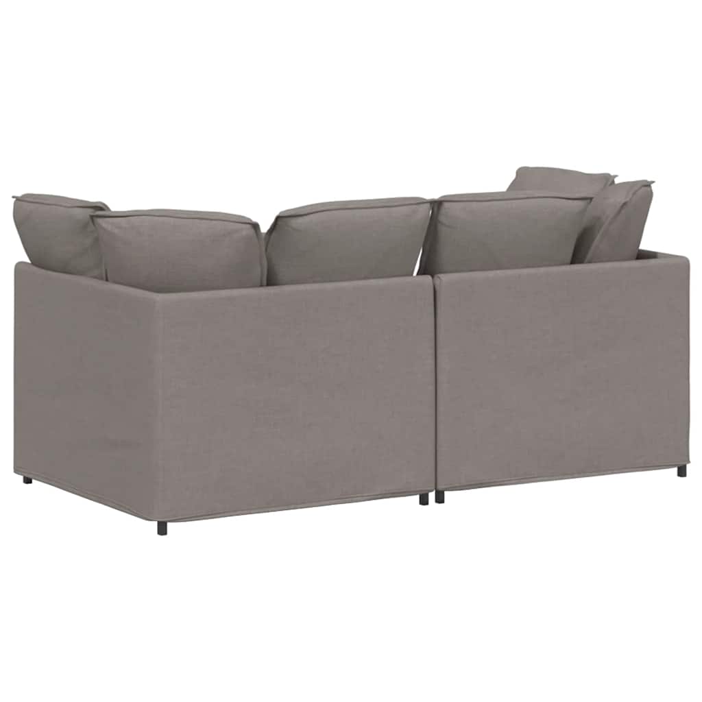 vidaXL Canapea modulară cu perne, gri taupe, textil vidaXL Canapea modulară cu perne, gri taupe, textil