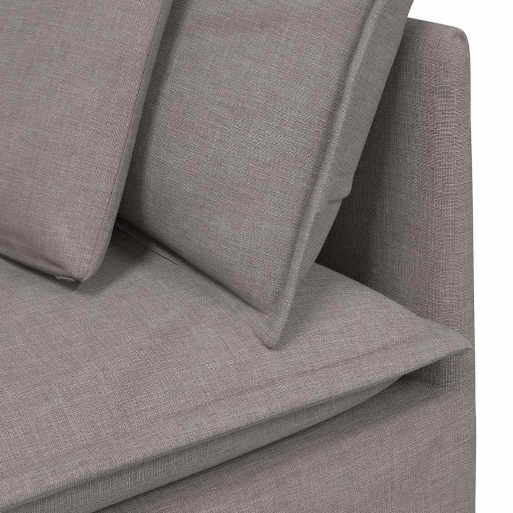 vidaXL Canapea modulară cu perne, gri taupe, textil vidaXL Canapea modulară cu perne, gri taupe, textil