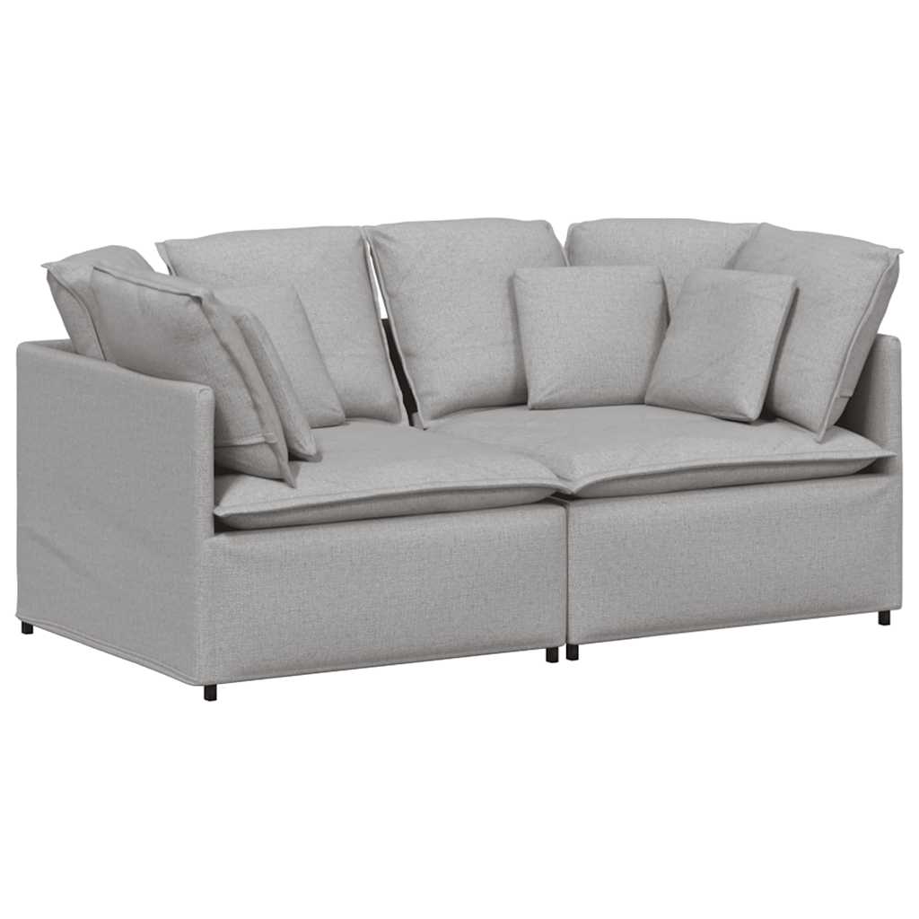 vidaXL Canapea modulară cu perne, gri nor, textil vidaXL Canapea modulară cu perne, gri nor, textil