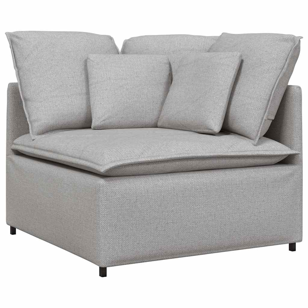 vidaXL Canapea modulară cu perne, gri nor, textil vidaXL Canapea modulară cu perne, gri nor, textil