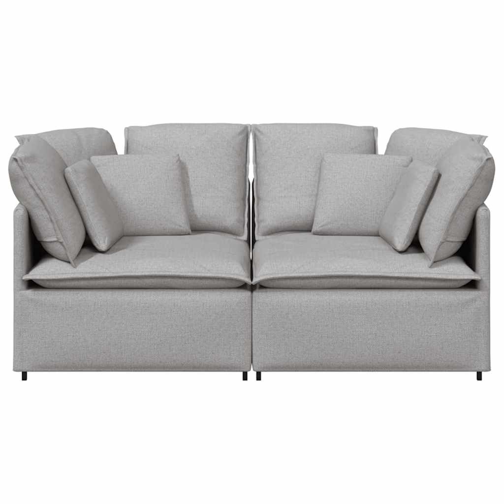 vidaXL Canapea modulară cu perne, gri nor, textil vidaXL Canapea modulară cu perne, gri nor, textil