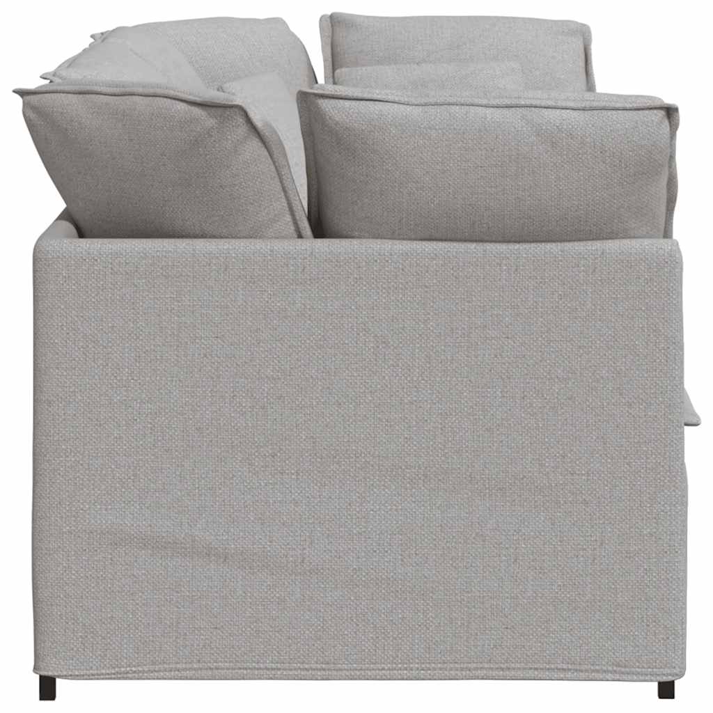 vidaXL Canapea modulară cu perne, gri nor, textil vidaXL Canapea modulară cu perne, gri nor, textil