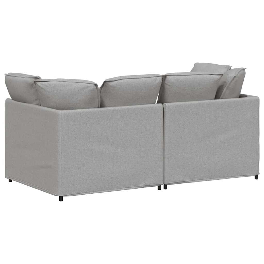 vidaXL Canapea modulară cu perne, gri nor, textil vidaXL Canapea modulară cu perne, gri nor, textil
