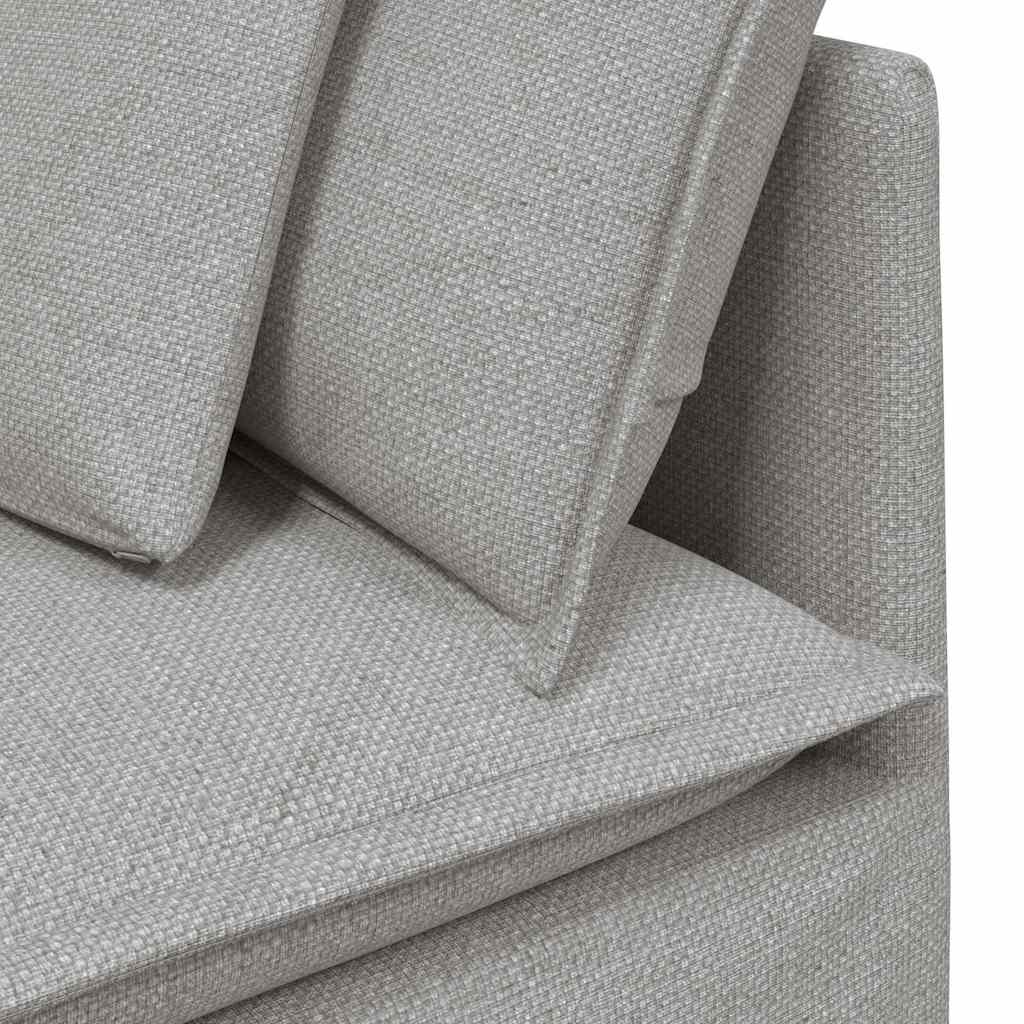 vidaXL Canapea modulară cu perne, gri nor, textil vidaXL Canapea modulară cu perne, gri nor, textil