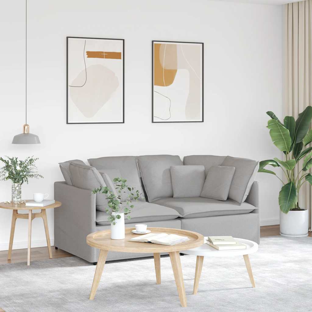 vidaXL Canapea modulară cu perne, gri nor, textil vidaXL Canapea modulară cu perne, gri nor, textil