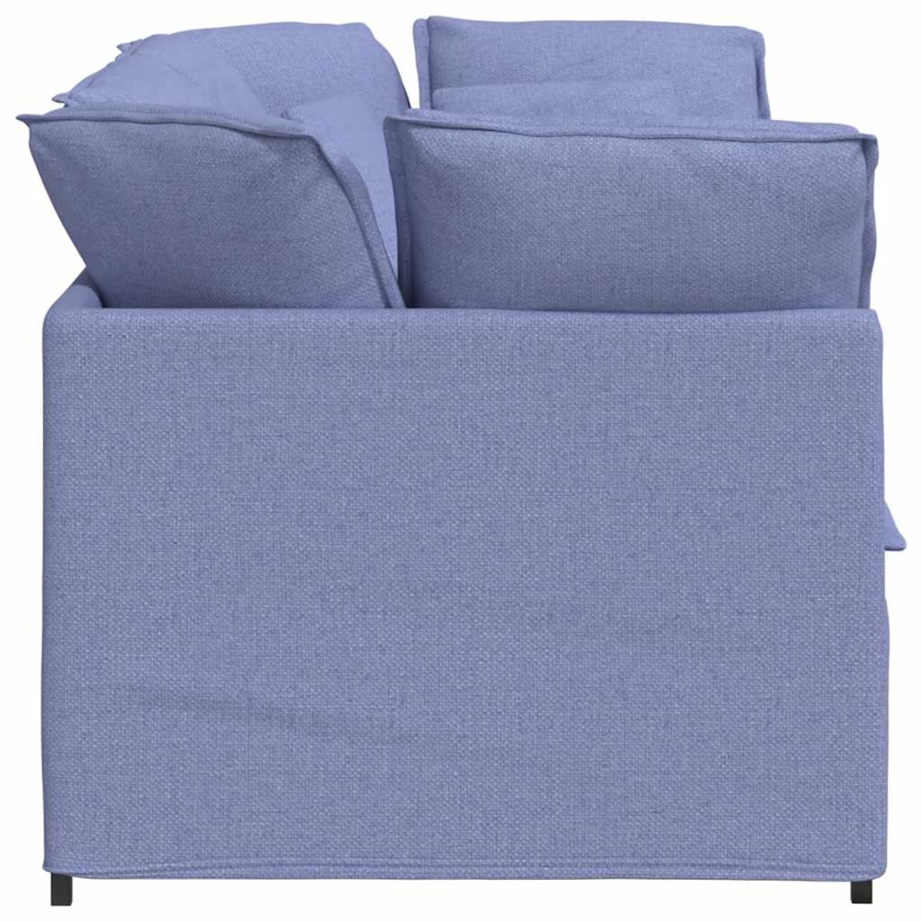 vidaXL Canapea modulară cu perne, albastru jeans, textil vidaXL Canapea modulară cu perne, albastru jeans, textil
