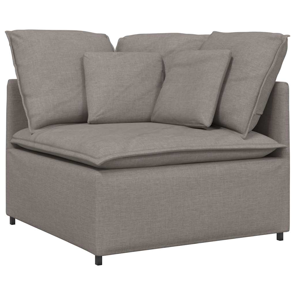 vidaXL Canapea modulară cu perne, gri taupe, textil vidaXL Canapea modulară cu perne, gri taupe, textil