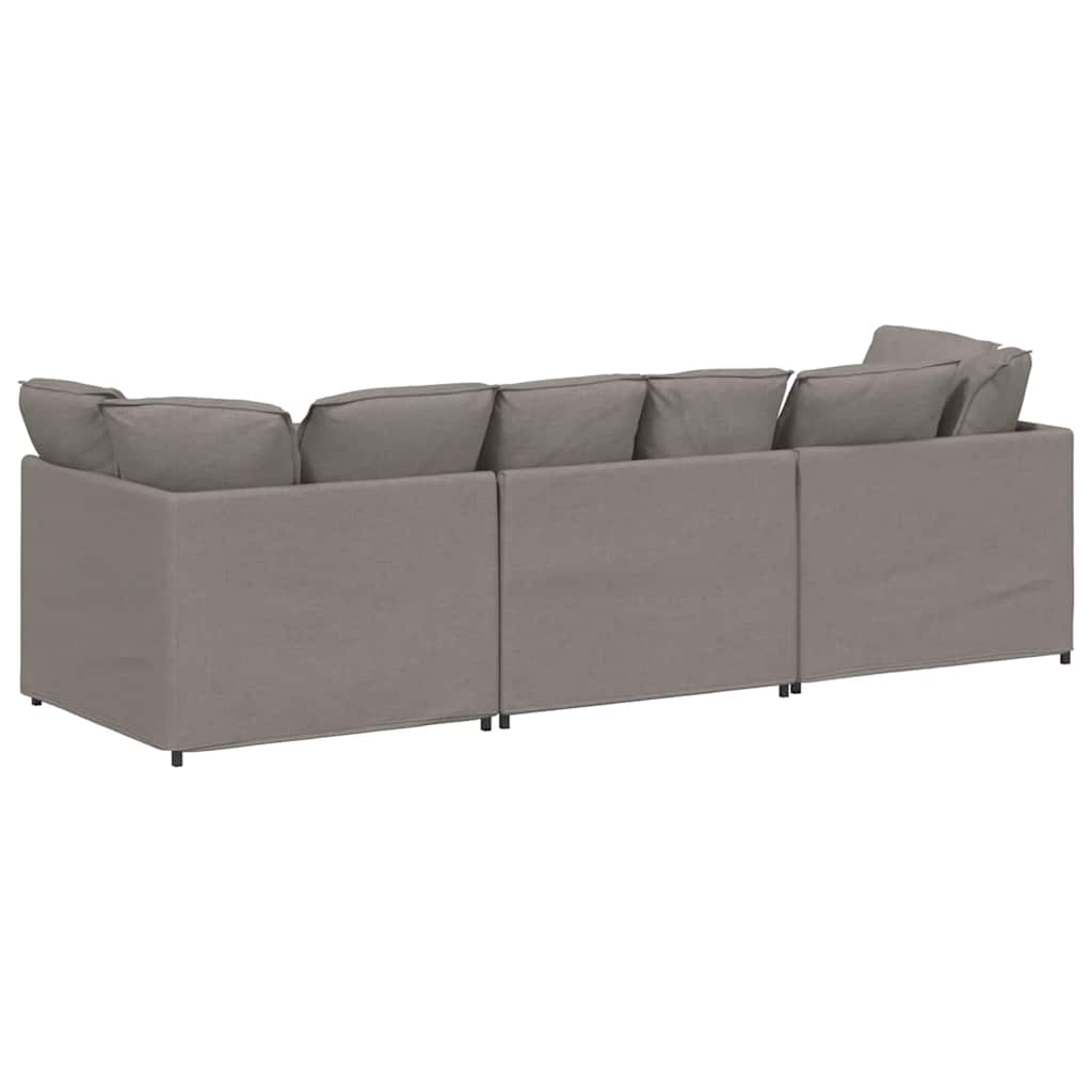 vidaXL Canapea modulară cu perne, gri taupe, textil vidaXL Canapea modulară cu perne, gri taupe, textil