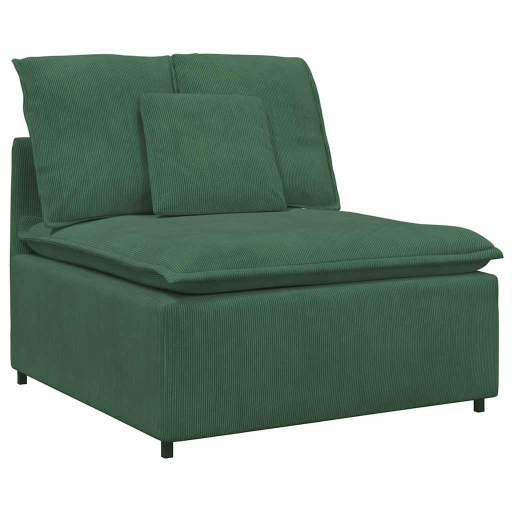 vidaXL Canapea modulară cu perne, verde închis, țesătură velur vidaXL Canapea modulară cu perne, verde închis, țesătură velur