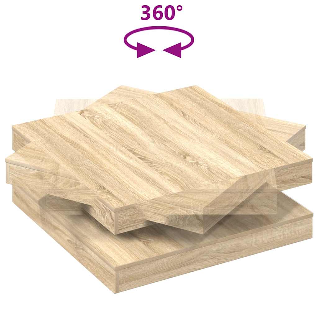vidaXL Măsuță cafea rotativă 360 grade, stejar sonoma 90x90x34,5 cm vidaXL Măsuță cafea rotativă 360 grade, stejar sonoma 90x90x34,5 cm