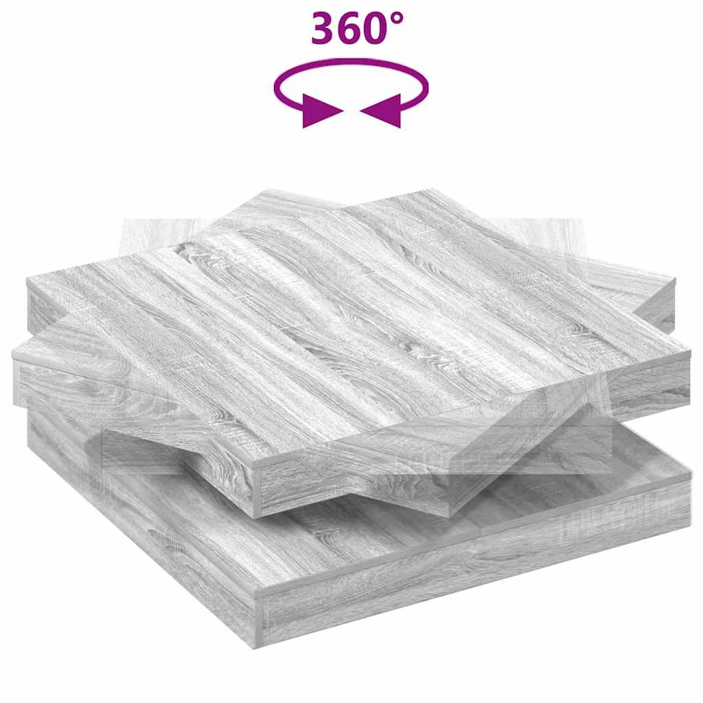 vidaXL Măsuță cafea rotativă 360 grade, sonoma gri 90x90x34,5 cm vidaXL Măsuță cafea rotativă 360 grade, sonoma gri 90x90x34,5 cm