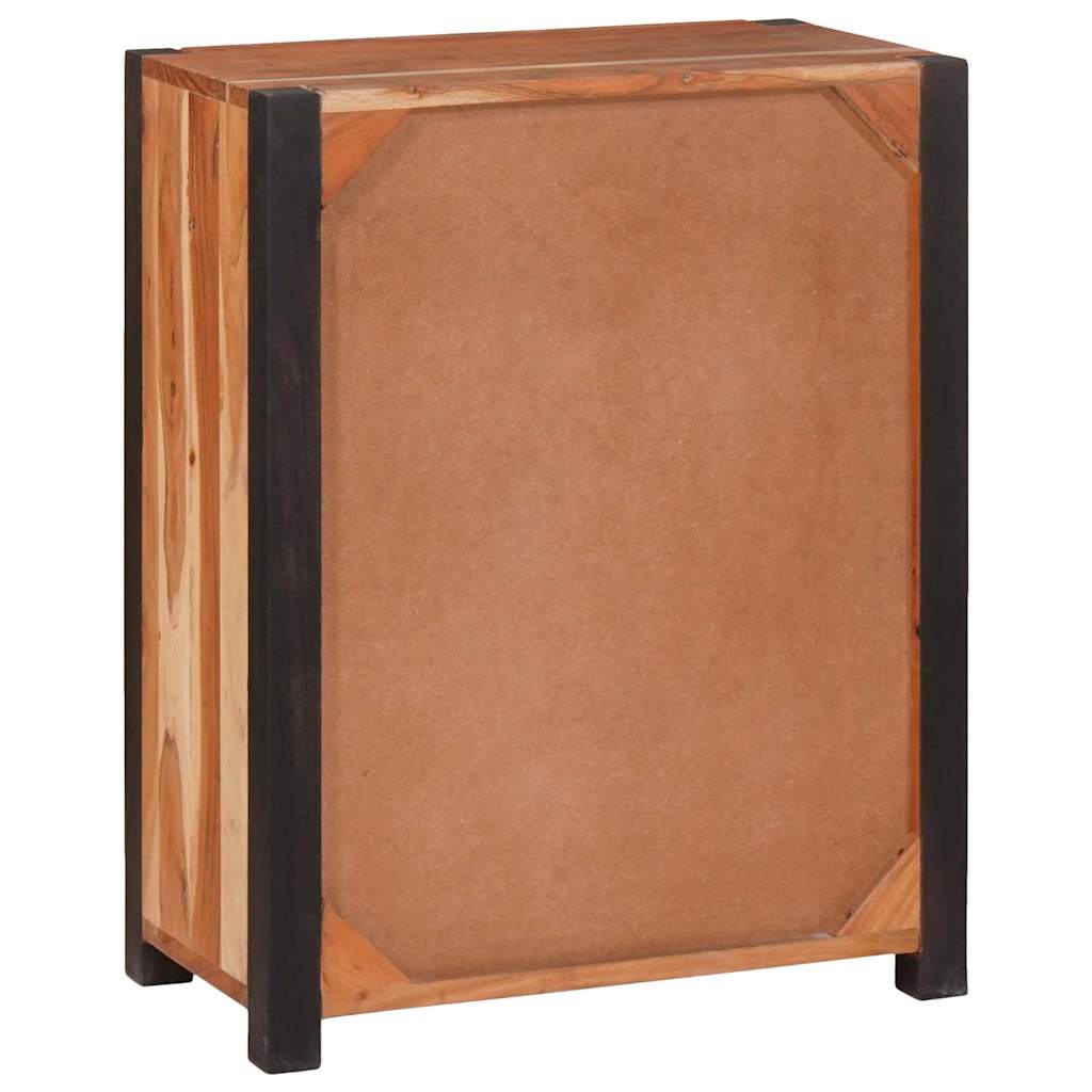 vidaXL Bufet 3 pcs Maro 110 x 30 x 75 cm Lemn masiv de acacia