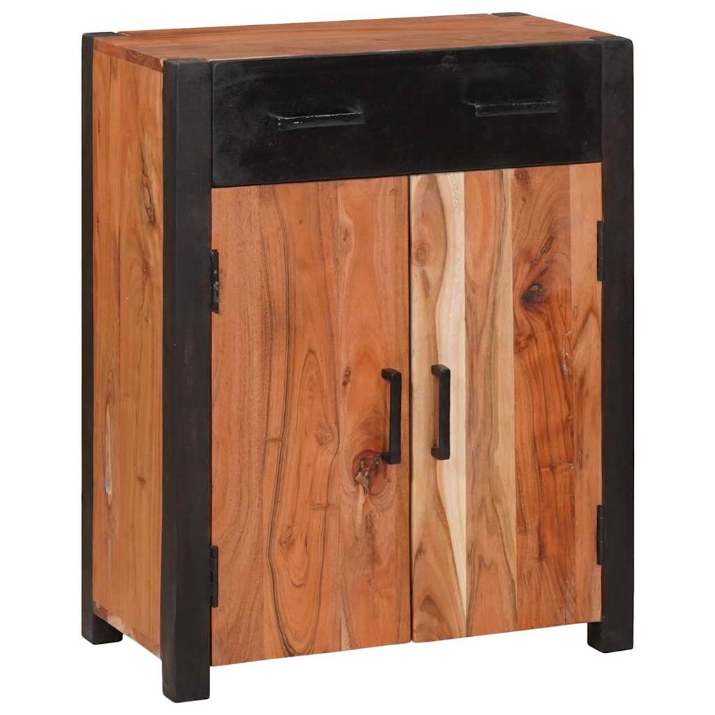 vidaXL Bufet 2 pcs Maro 110 x 30 x 75 cm Lemn masiv de acacia