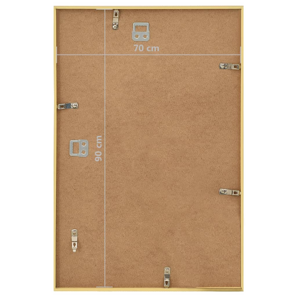 vidaXL Rame foto colaj pentru perete, 5 buc., auriu, 70x90 cm, MDF vidaXL Rame foto colaj pentru perete, 5 buc., auriu, 70x90 cm, MDF