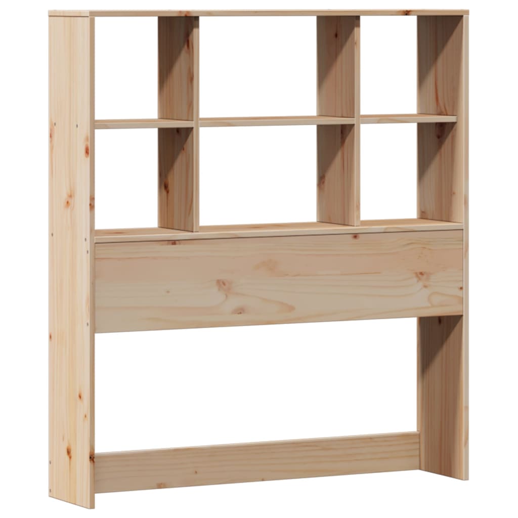 vidaXL Pat cu bibliotecă fără saltea, 90x190 cm, lemn masiv de pin vidaXL Pat cu bibliotecă fără saltea, 90x190 cm, lemn masiv de pin