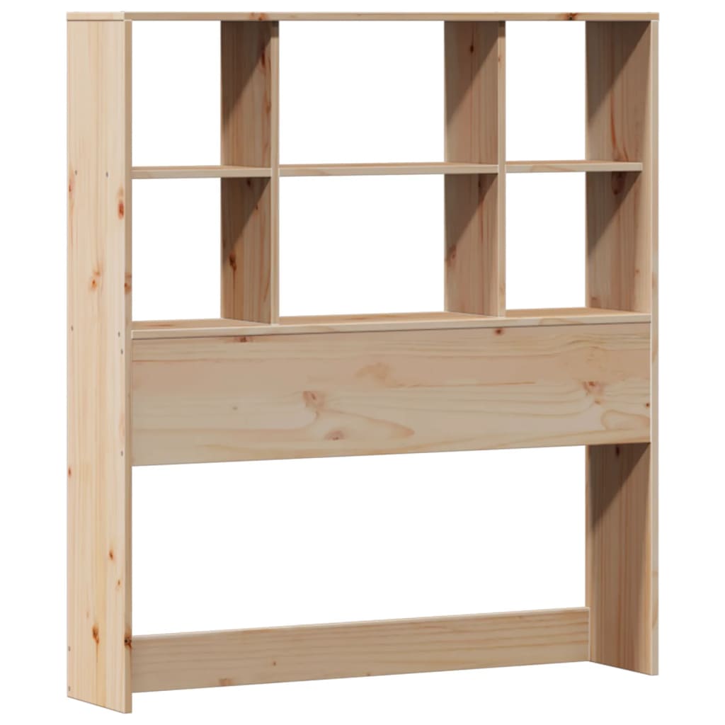 vidaXL Pat cu bibliotecă fără saltea, 90x190 cm, lemn masiv de pin vidaXL Pat cu bibliotecă fără saltea, 90x190 cm, lemn masiv de pin