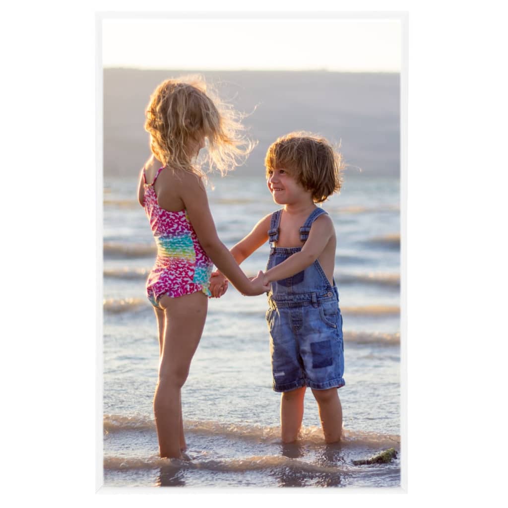 vidaXL Rame foto colaj pentru masă, 3 buc., alb, 13x18 cm, MDF vidaXL Rame foto colaj pentru masă, 3 buc., alb, 13x18 cm, MDF