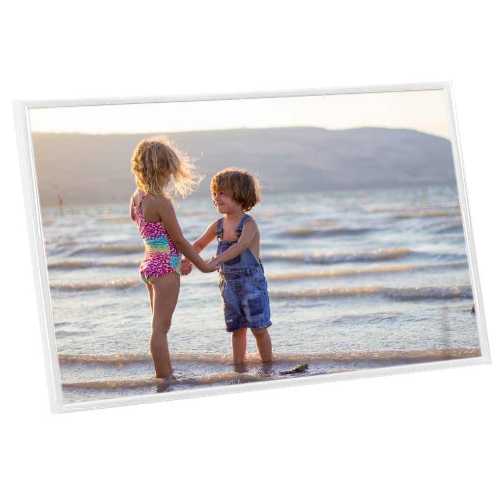 vidaXL Rame foto colaj pentru masă, 3 buc., alb, 13x18 cm, MDF vidaXL Rame foto colaj pentru masă, 3 buc., alb, 13x18 cm, MDF
