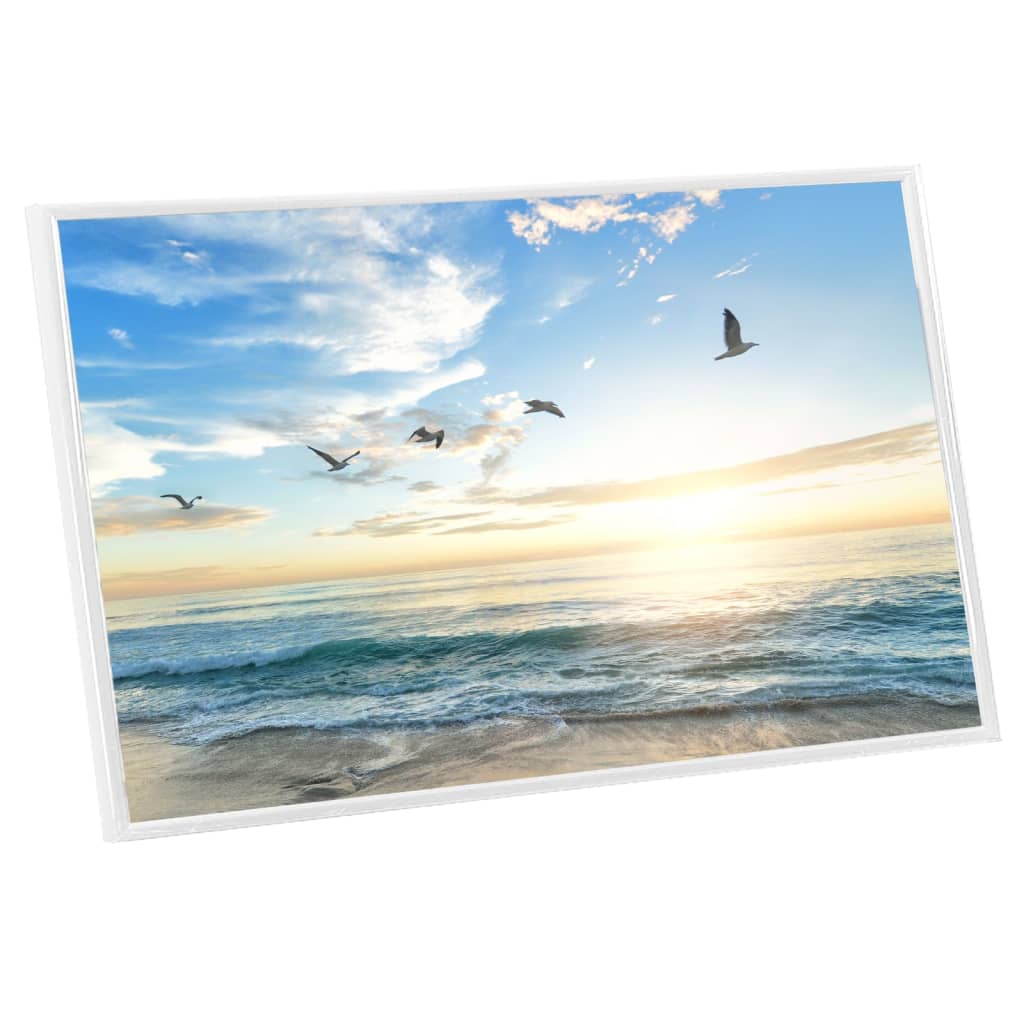 vidaXL Rame foto colaj pentru perete/masă, 5 buc., alb, 13x18 cm MDF vidaXL Rame foto colaj pentru perete/masă, 5 buc., alb, 13x18 cm MDF