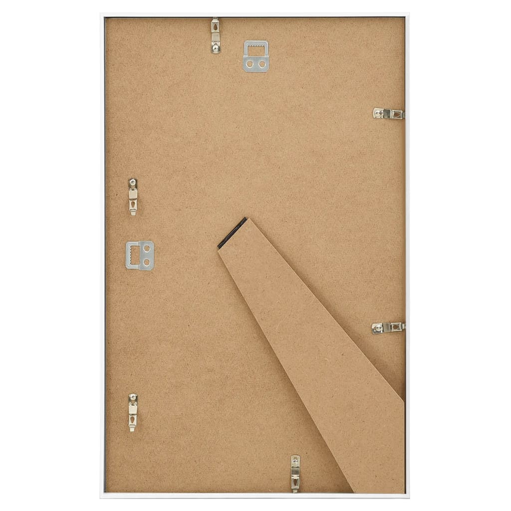 vidaXL Rame foto colaj pentru perete/masă, 5 buc., alb, 13x18 cm MDF vidaXL Rame foto colaj pentru perete/masă, 5 buc., alb, 13x18 cm MDF