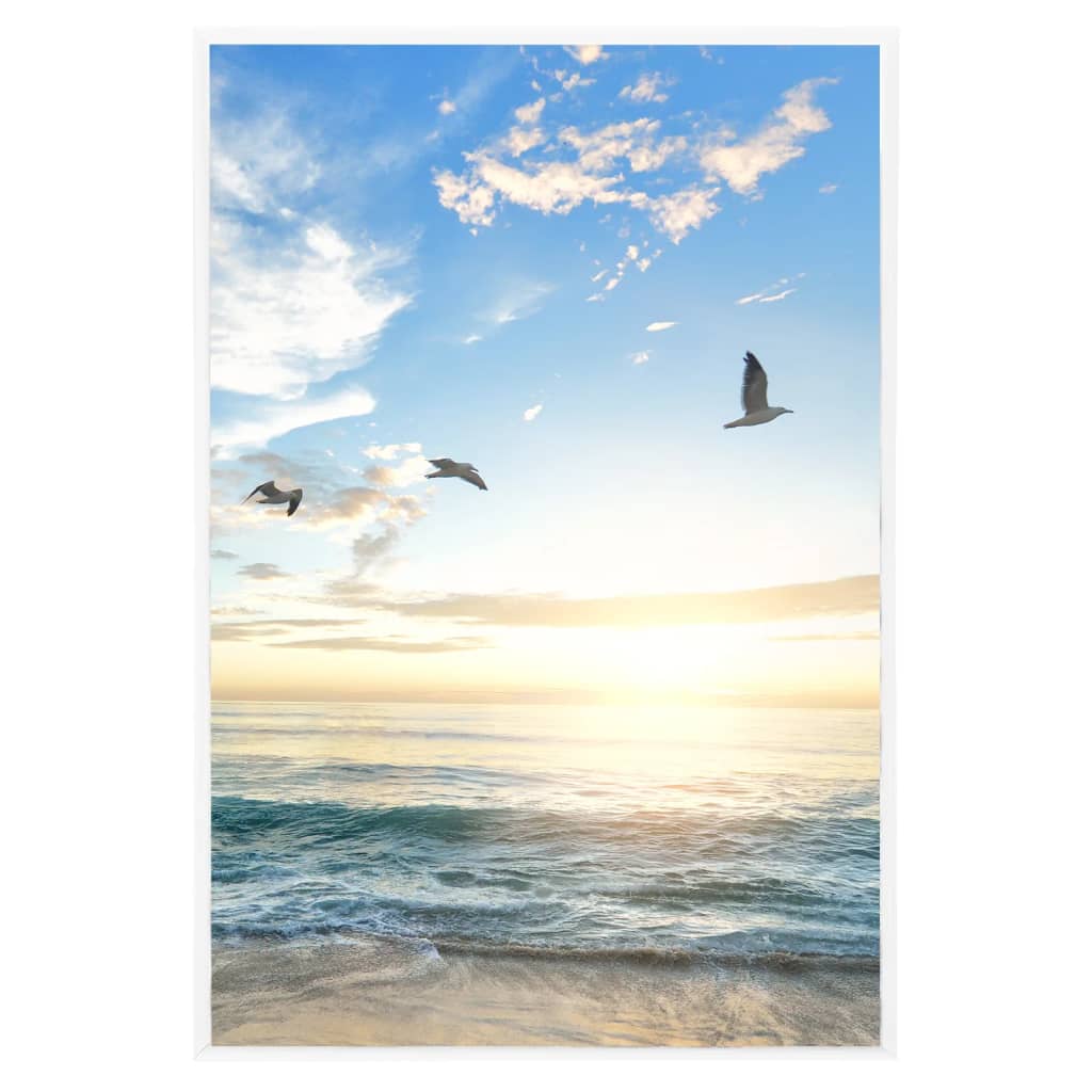 vidaXL Rame foto colaj pentru masă, 5 buc., alb, 21x29,7 cm, MDF vidaXL Rame foto colaj pentru masă, 5 buc., alb, 21x29,7 cm, MDF