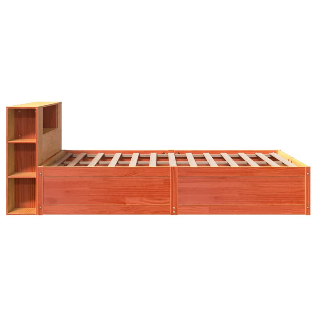 vidaXL Cadru de pat fără saltea, maro ceruit 140x200 cm lemn masiv pin vidaXL Cadru de pat fără saltea, maro ceruit 140x200 cm lemn masiv pin