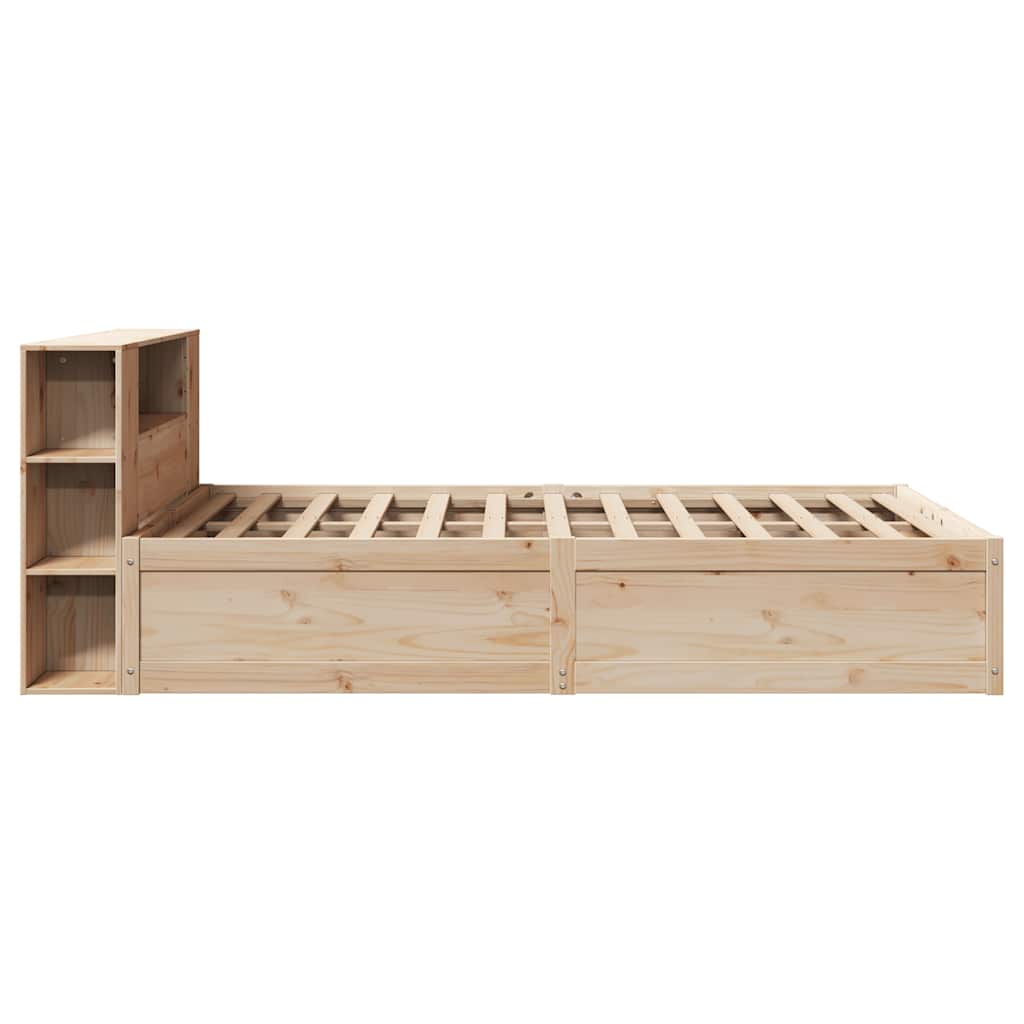 vidaXL Cadru de pat fără saltea, 135x190 cm, lemn masiv de pin vidaXL Cadru de pat fără saltea, 135x190 cm, lemn masiv de pin