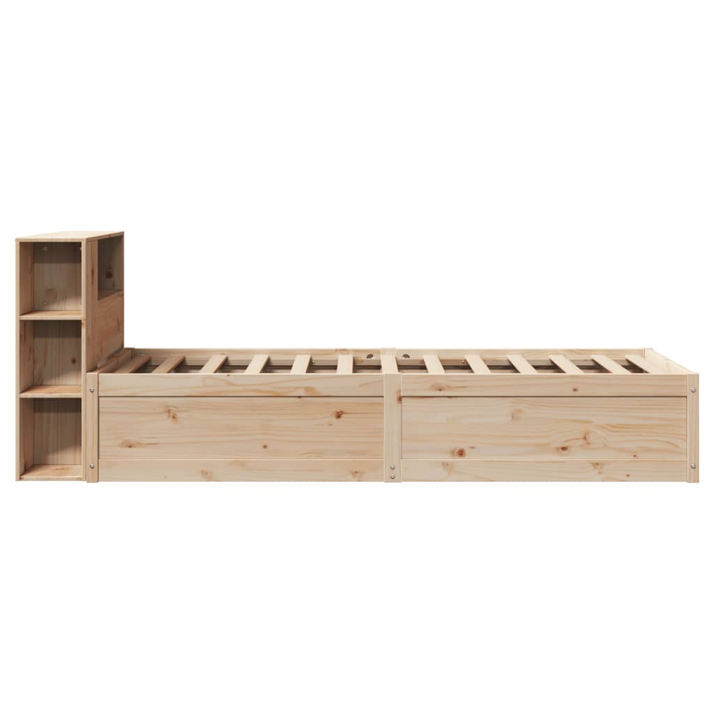 vidaXL Cadru de pat fără saltea, 75x190 cm, lemn masiv de pin