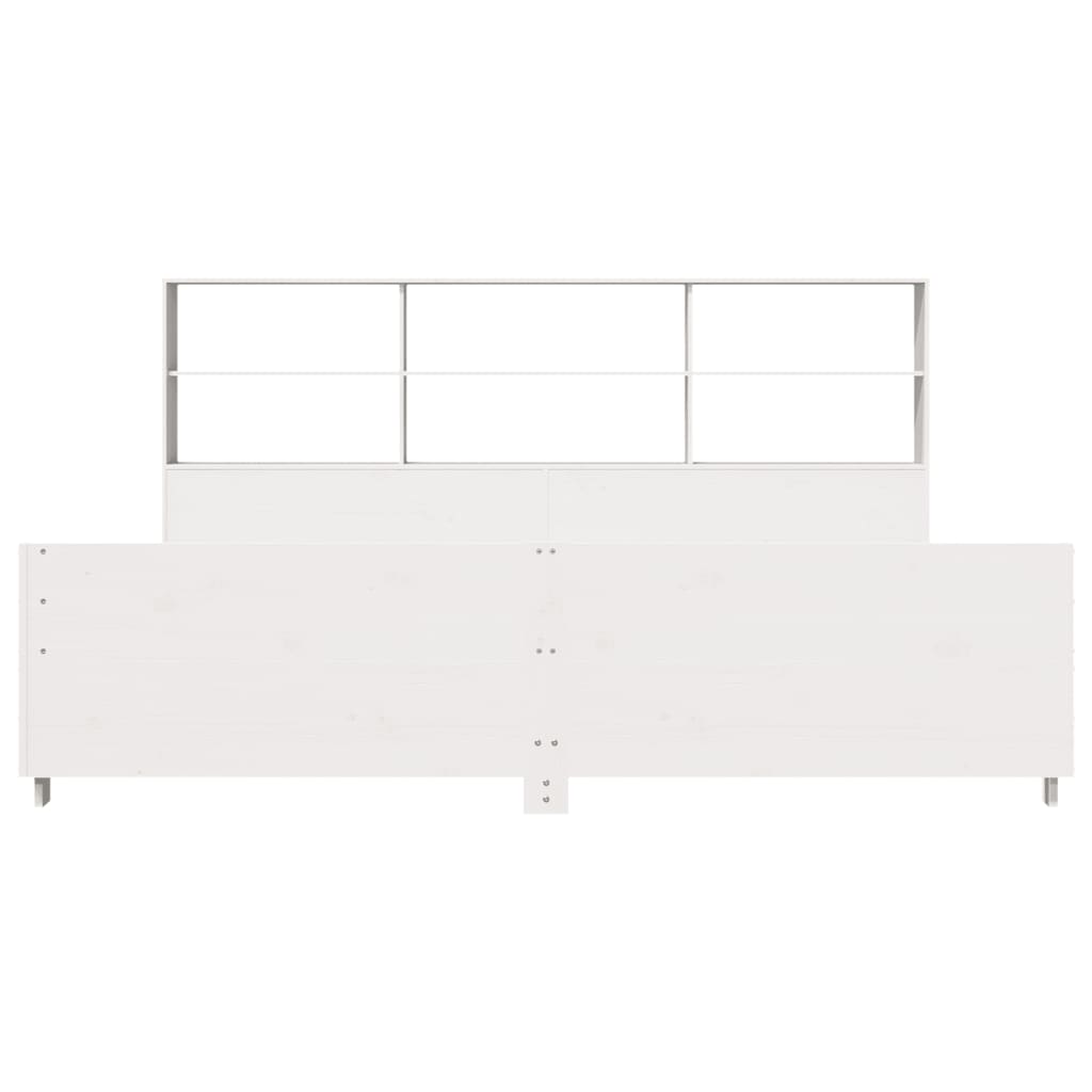 vidaXL Cadru de pat fără saltea, alb, 180x200 cm, lemn masiv pin vidaXL Cadru de pat fără saltea, alb, 180x200 cm, lemn masiv pin
