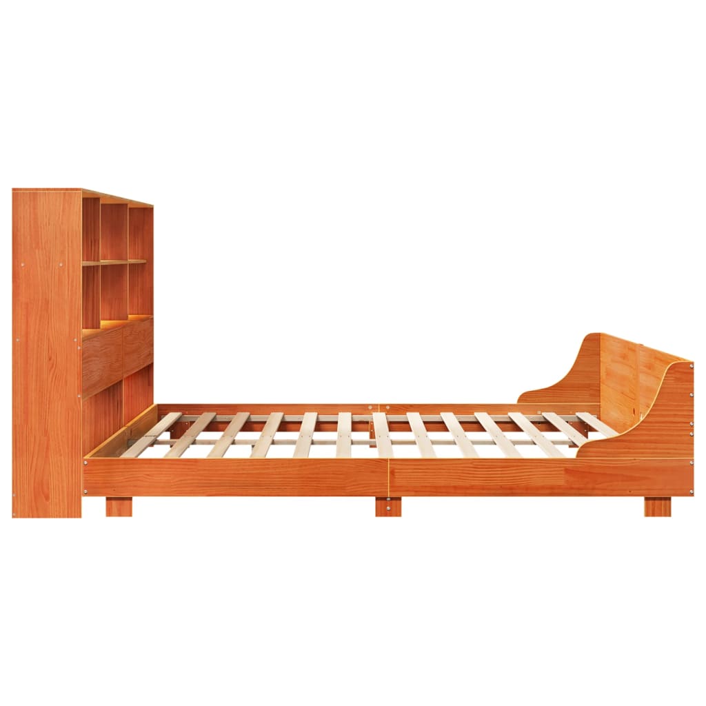 vidaXL Cadru de pat fără saltea, maro ceruit 180x200 cm lemn masiv pin vidaXL Cadru de pat fără saltea, maro ceruit 180x200 cm lemn masiv pin