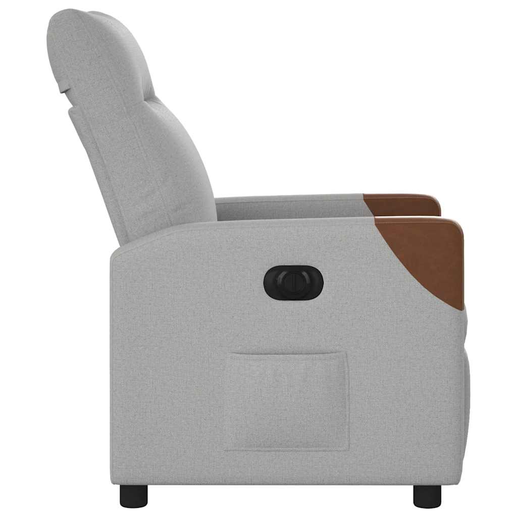 vidaXL Scaun reclinabil electric Cloud Grey Fabric vidaXL Scaun reclinabil electric Cloud Grey Fabric