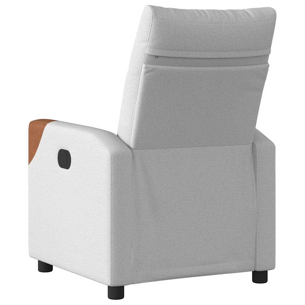 vidaXL Scaun reclinabil electric Cloud Grey Fabric vidaXL Scaun reclinabil electric Cloud Grey Fabric