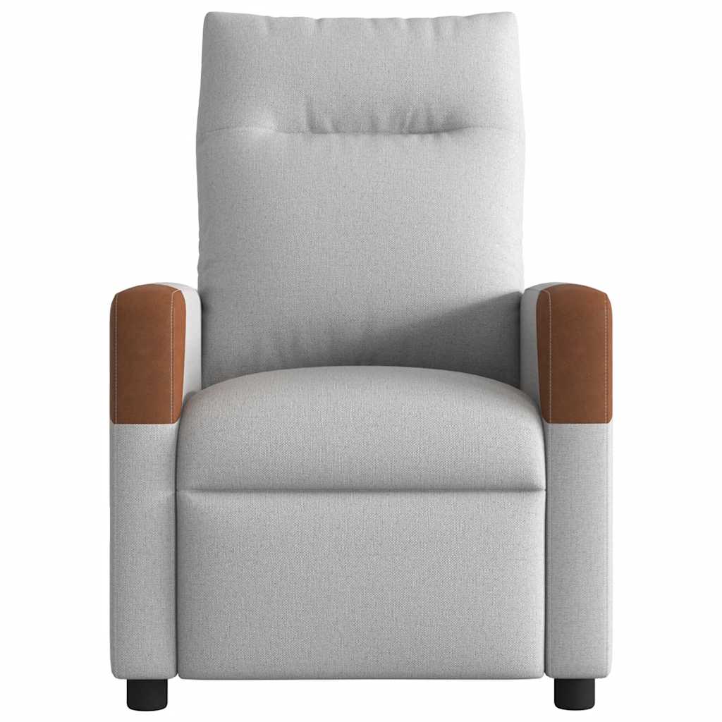 vidaXL Scaun reclinabil electric pentru masaj Cloud Grey Fabric