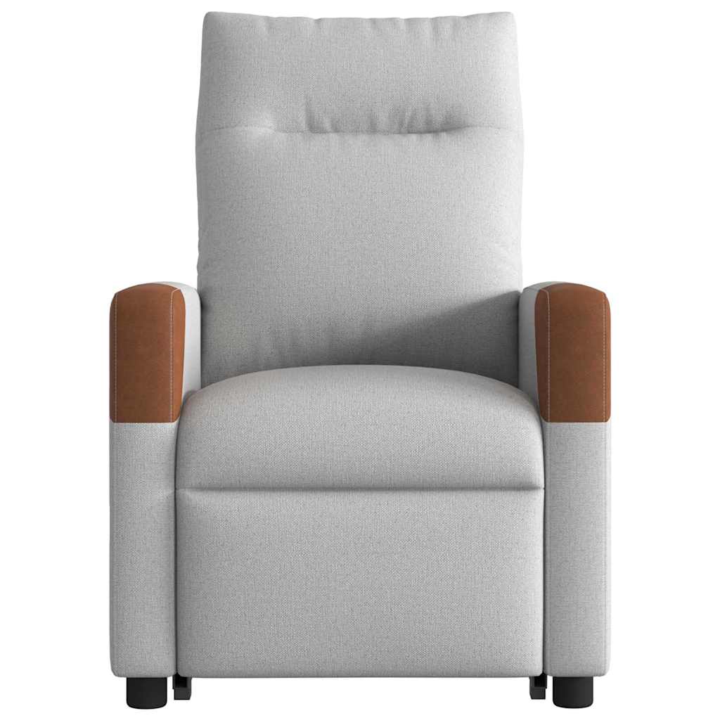 vidaXL Scaun înclinabil vertical din țesătură gri nor