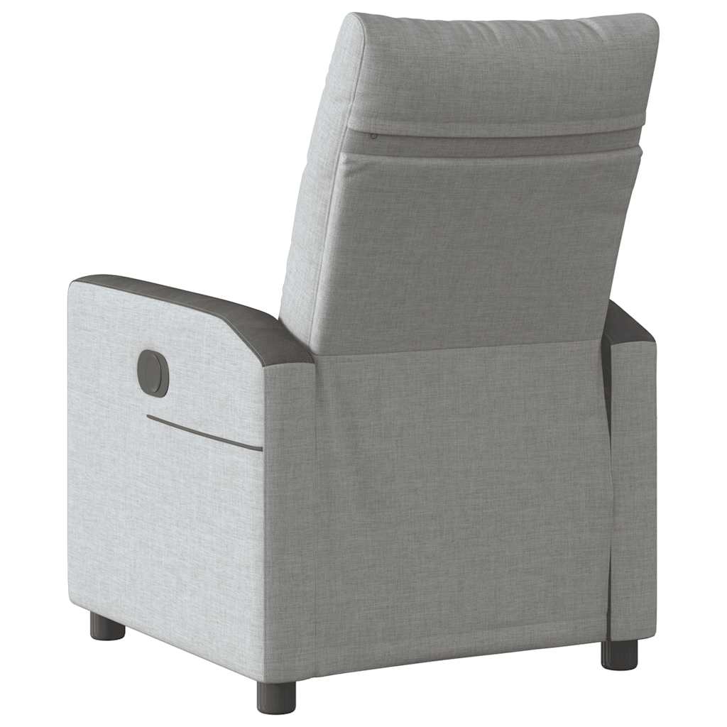 vidaXL Scaun reclinabil electric Cloud Grey Fabric vidaXL Scaun reclinabil electric Cloud Grey Fabric