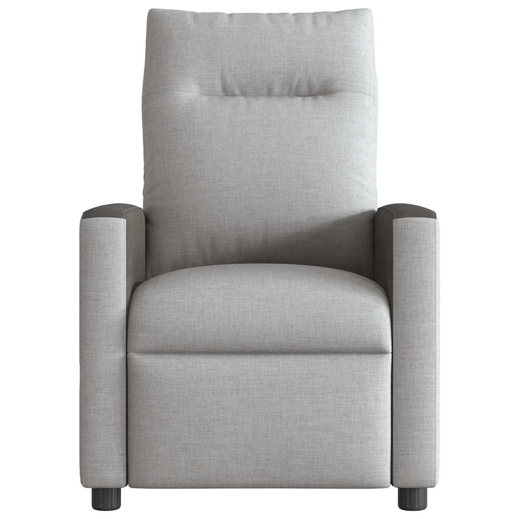 vidaXL Scaun reclinabil electric pentru masaj Cloud Grey Fabric vidaXL Scaun reclinabil electric pentru masaj Cloud Grey Fabric