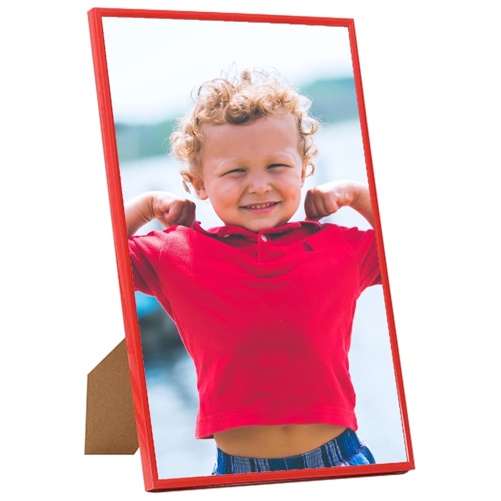 vidaXL Rame foto colaj pentru perete/masă, 5 buc., roșu, 70x90 cm, MDF vidaXL Rame foto colaj pentru perete/masă, 5 buc., roșu, 70x90 cm, MDF