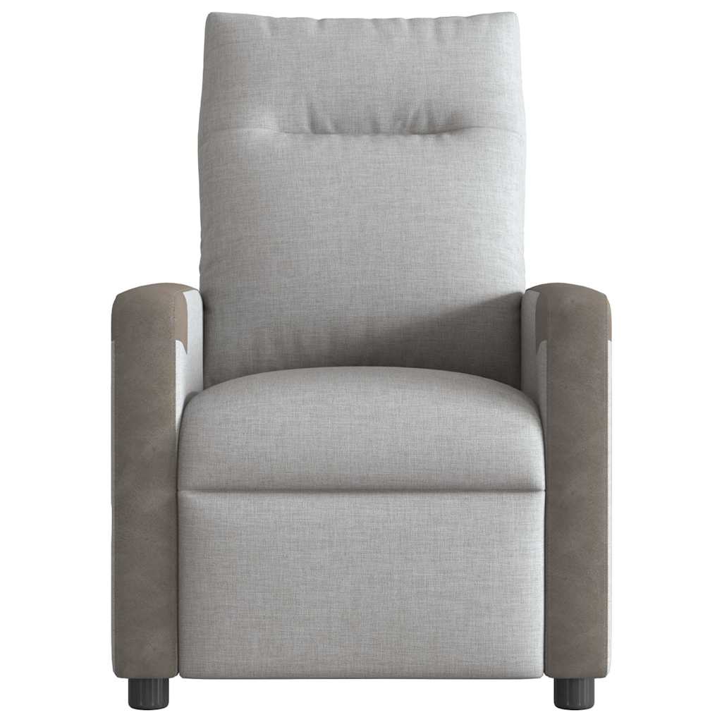 vidaXL Scaun reclinabil electric Cloud Grey Fabric vidaXL Scaun reclinabil electric Cloud Grey Fabric