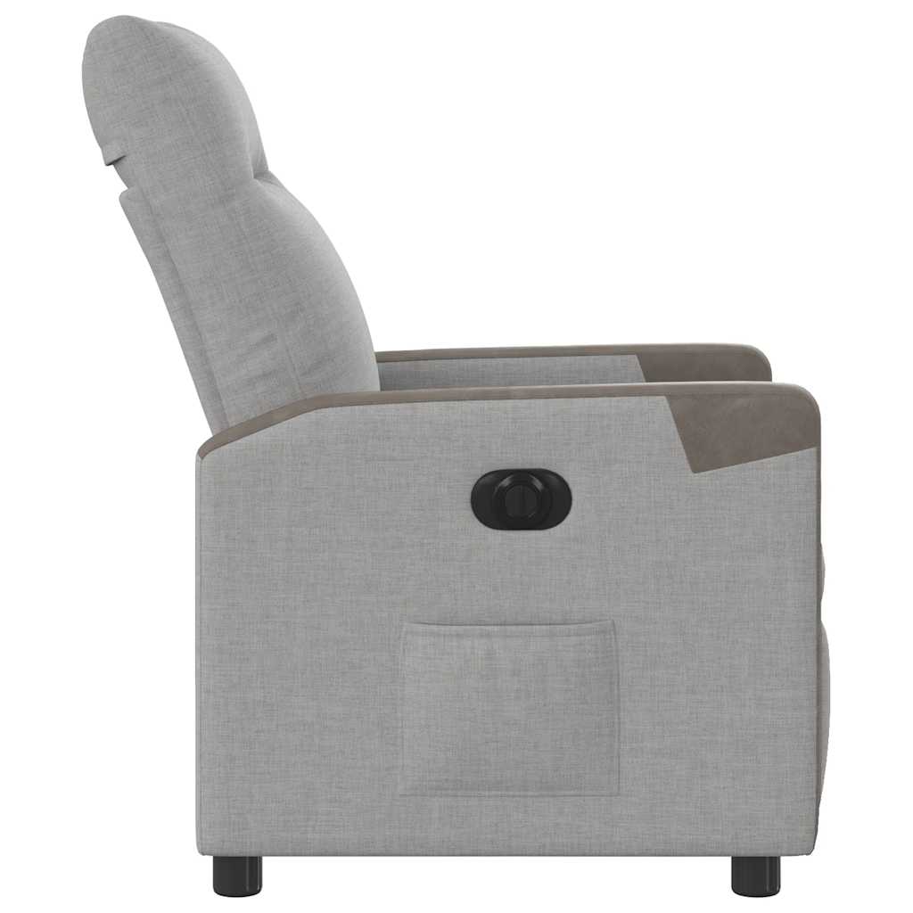 vidaXL Scaun reclinabil electric Cloud Grey Fabric vidaXL Scaun reclinabil electric Cloud Grey Fabric