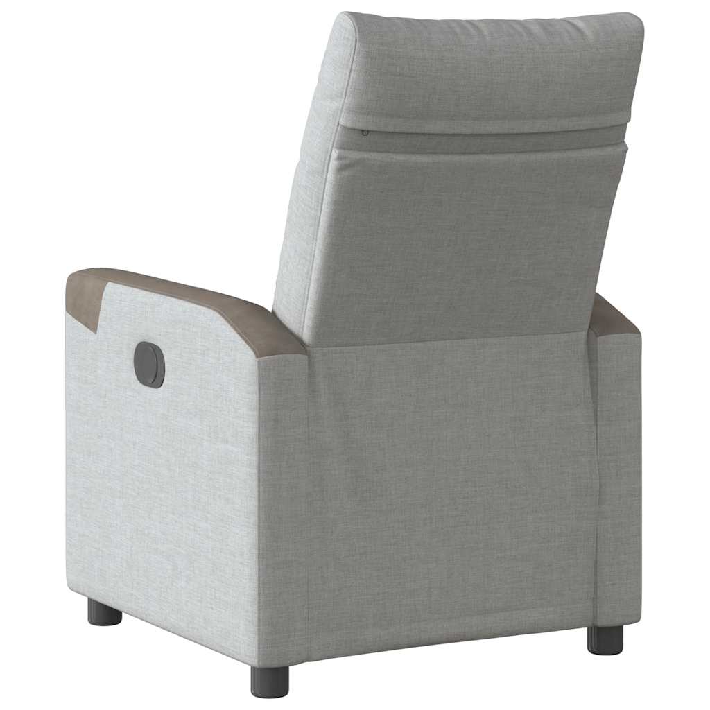 vidaXL Scaun reclinabil electric Cloud Grey Fabric vidaXL Scaun reclinabil electric Cloud Grey Fabric