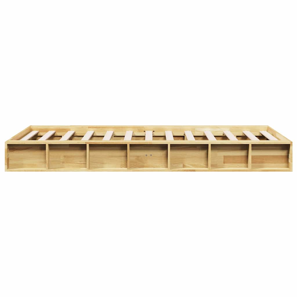 vidaXL Cadru de pat fără saltea 100x200 cm din lemn masiv de stejar vidaXL Cadru de pat fără saltea 100x200 cm din lemn masiv de stejar
