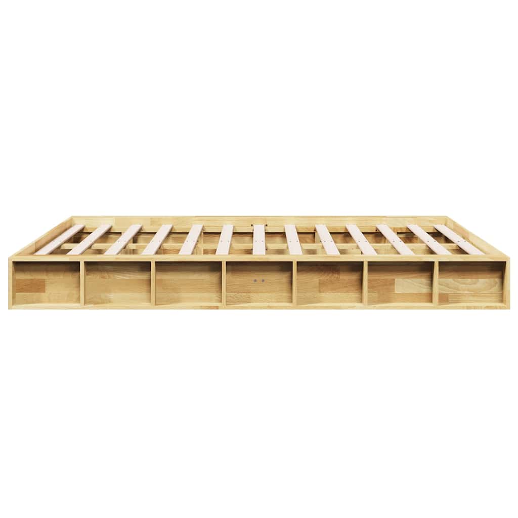 vidaXL Cadru de pat fără saltea 140x190 cm din lemn masiv de stejar vidaXL Cadru de pat fără saltea 140x190 cm din lemn masiv de stejar